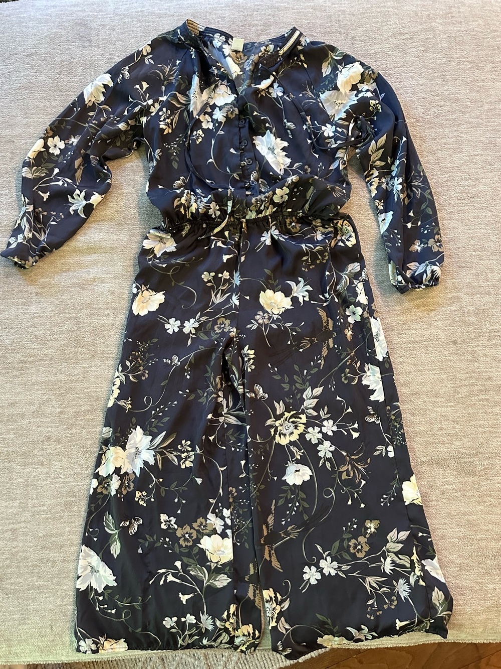 Wide Leg Flowy Floral Jumpsuit